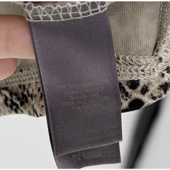 Liz Claiborne Plus Size Snakeskin Print V-Neck Pullover Blouse Sz 3x Boho Preppy - Picture 5 of 9